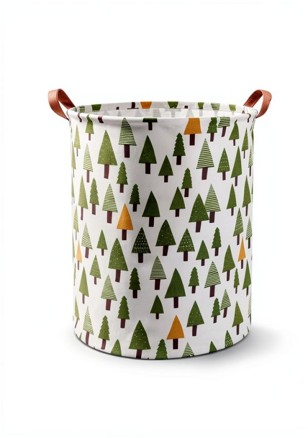 Sanjiaofen BBS SNT-Tree Laundry Basket - Purple Butterfly, 62.8L-4