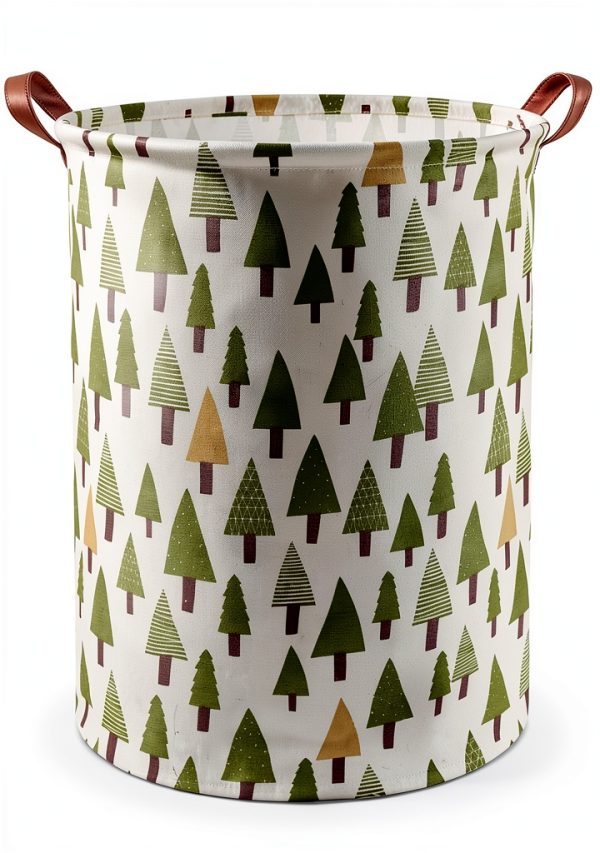 Sanjiaofen BBS SNT-Tree Laundry Basket - Purple Butterfly, 62.8L-0