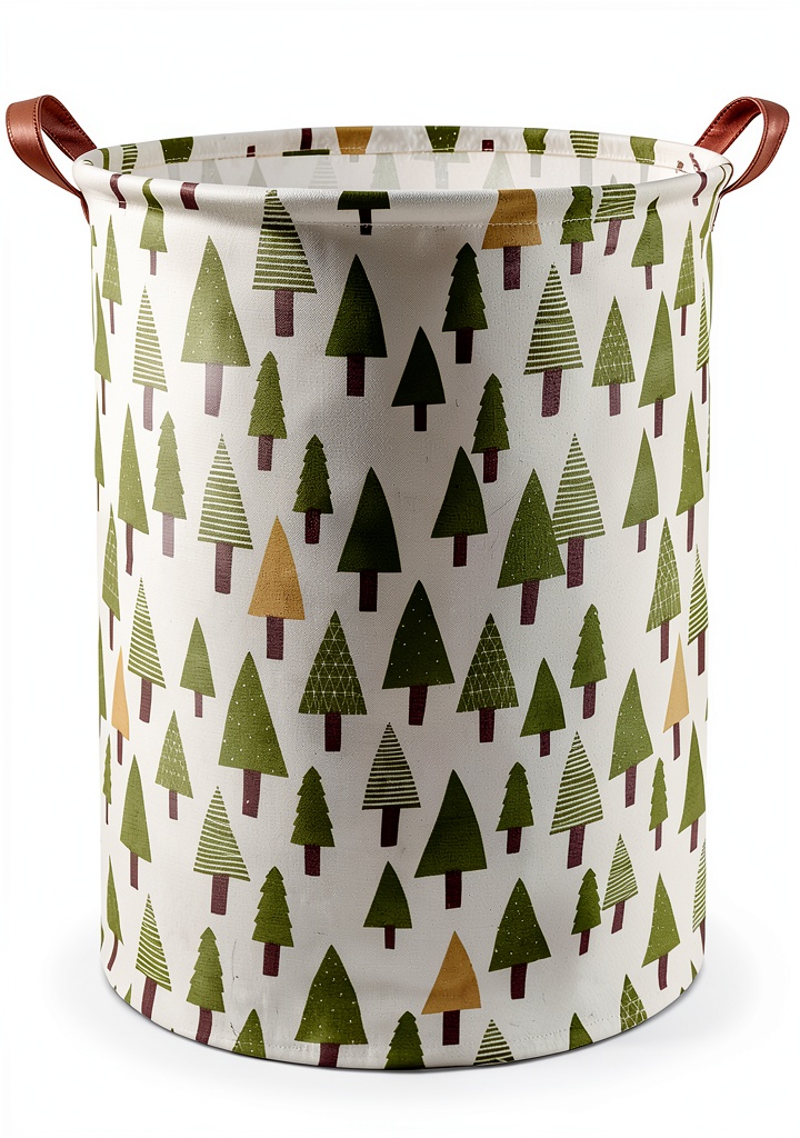 Installing Sanjiaofen BBS SNT-Tree Purple Butterfly 62.8L laundry basket on a wooden floor with a measuring tape beside it