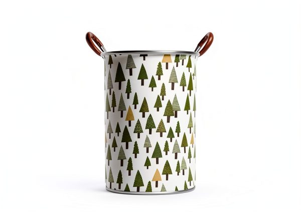 Sanjiaofen BBS SNT-Tree Laundry Basket - Purple Butterfly, 62.8L-1