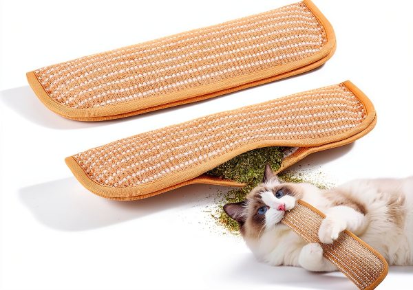 Cat Toys Pack of 2 by Potaroma 6000mg A+ Organic Catnip Sisal Kicker-0