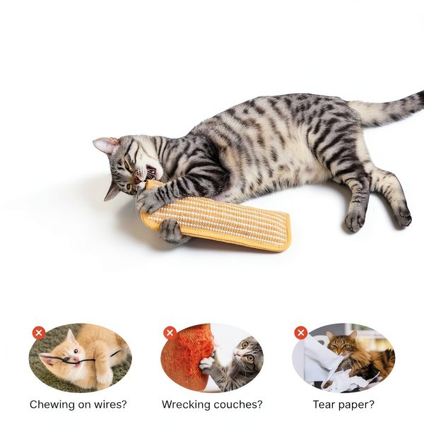 Cat Toys Pack of 2 by Potaroma 6000mg A+ Organic Catnip Sisal Kicker-5