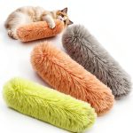 Cat Toys SINROBO Pillows Crinkle Sound Catnip Set Green Orange Grey-0
