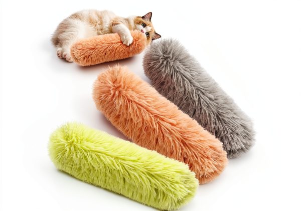 Cat Toys SINROBO Pillows Crinkle Sound Catnip Set Green Orange Grey-0