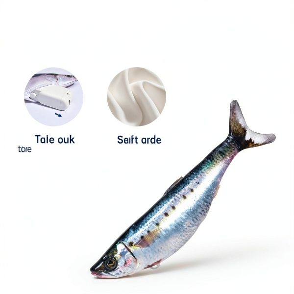 Petgravity Bite Sized Flopping Fish Cat Toys 3 Pack with Catnip-3